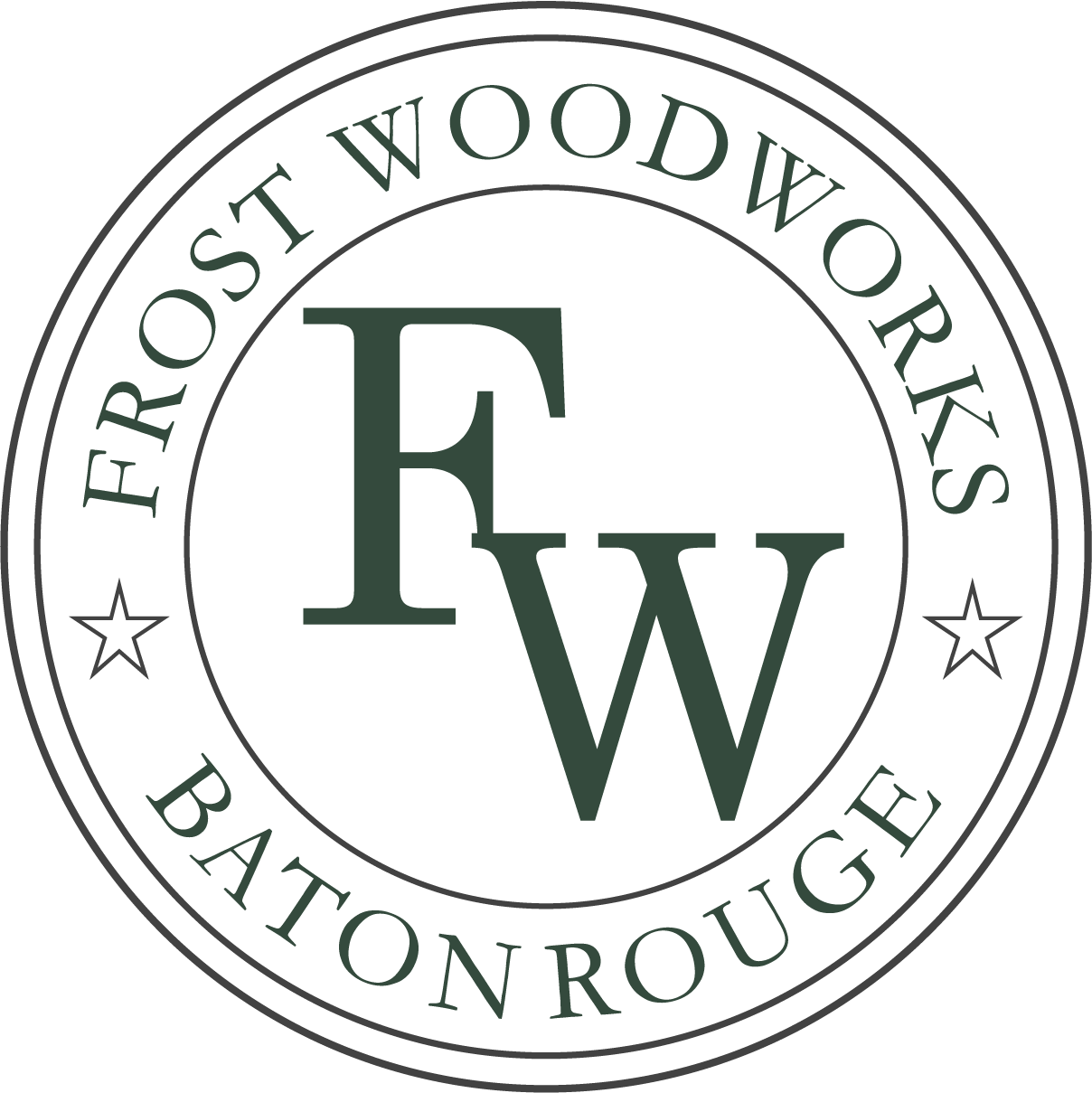Frost woodworks logo round 2